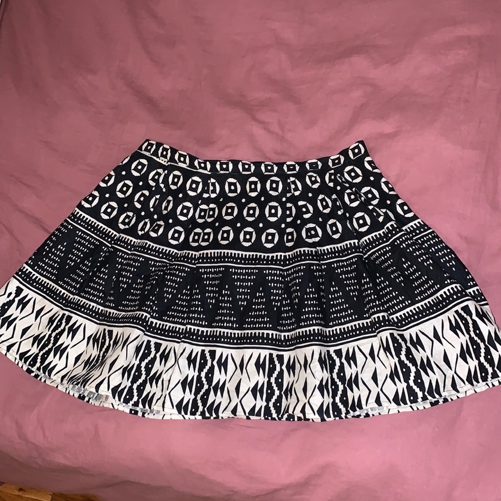 Tribal print A-line Forever 21 skirt
